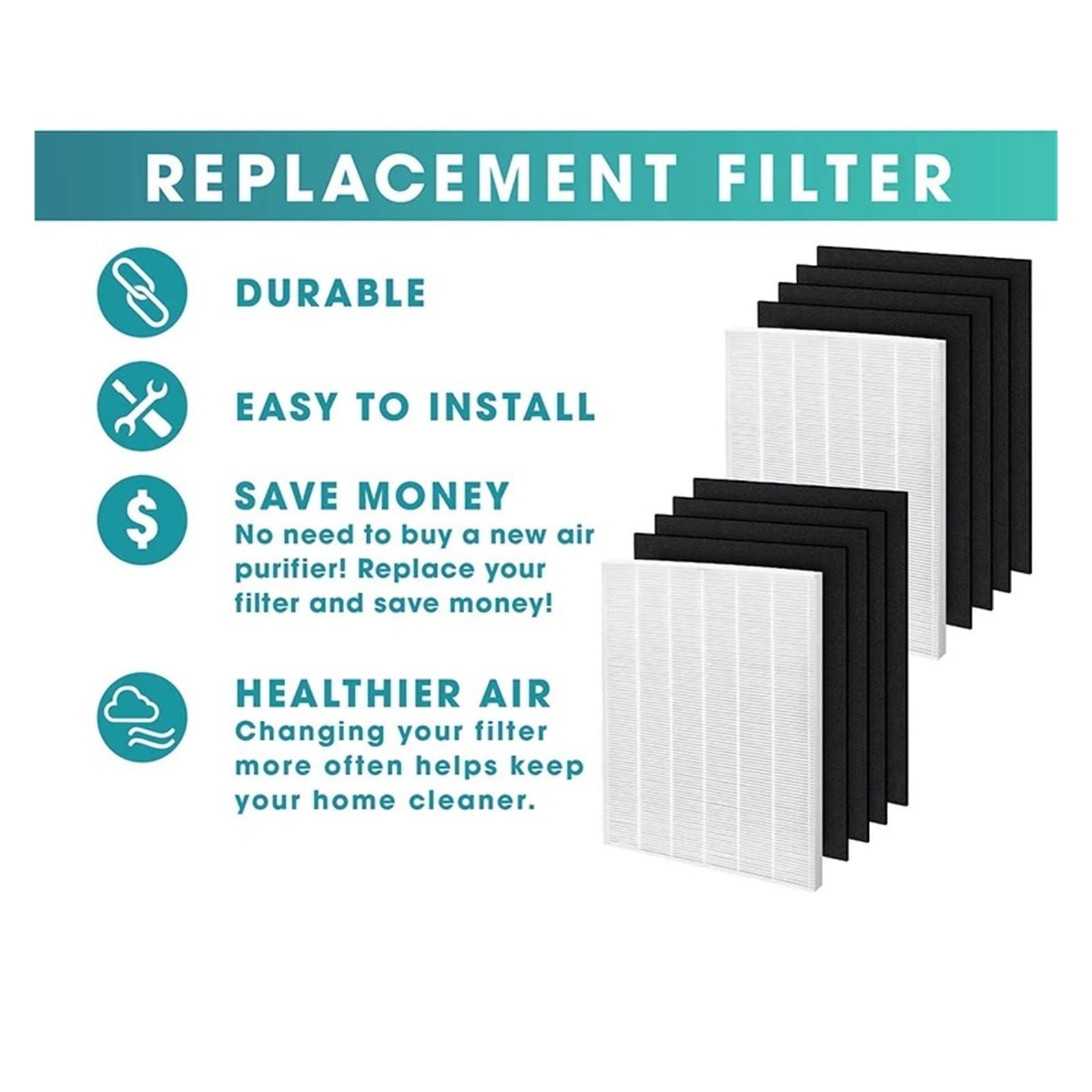 Compatibile Con Winix, Codice Articolo .2 Filtro HEPA Di Ricambio