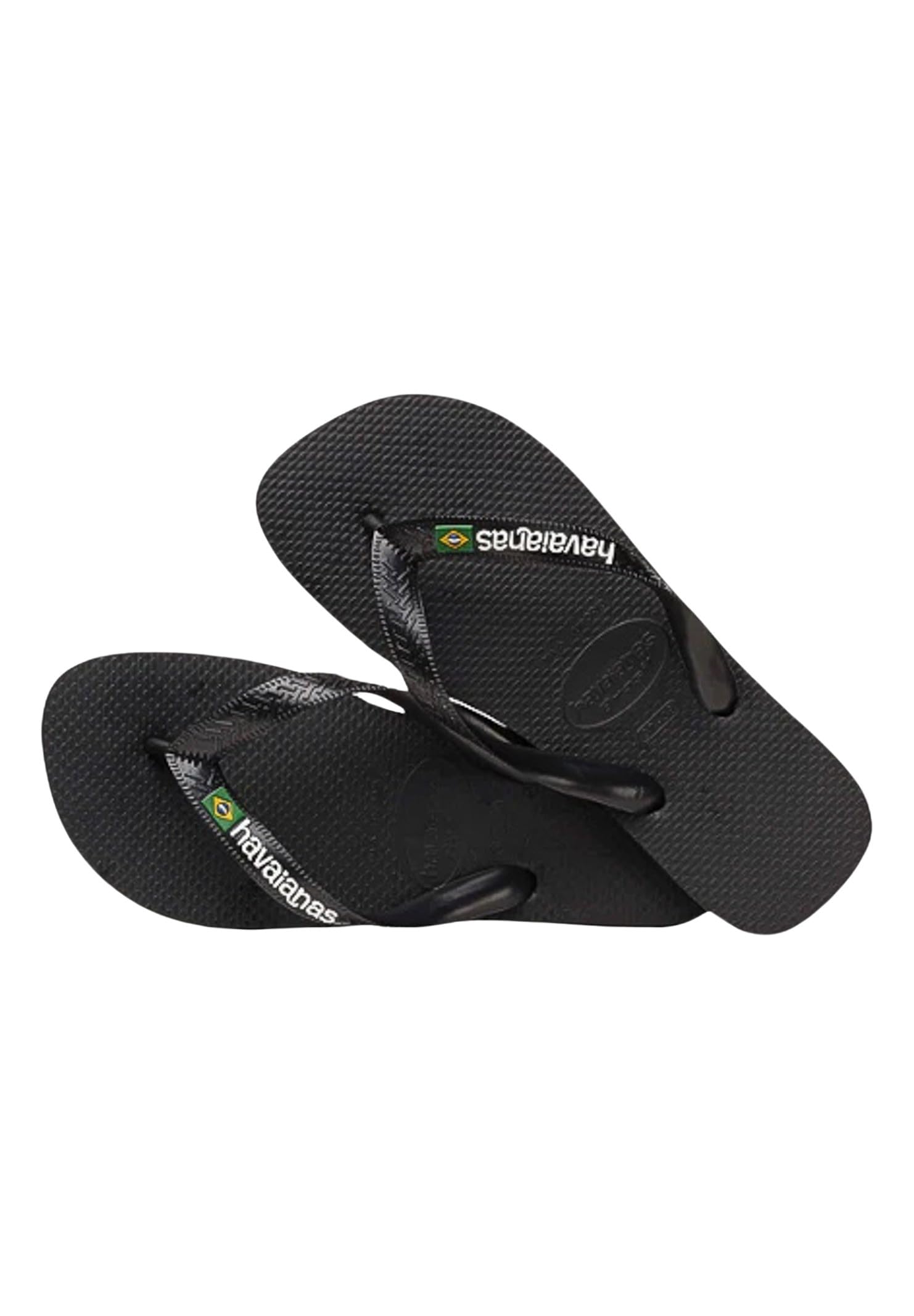 Havaianas Infradito Mare Brasil Logo Nero Unisex BRASIL 29/30 EUR 31/32