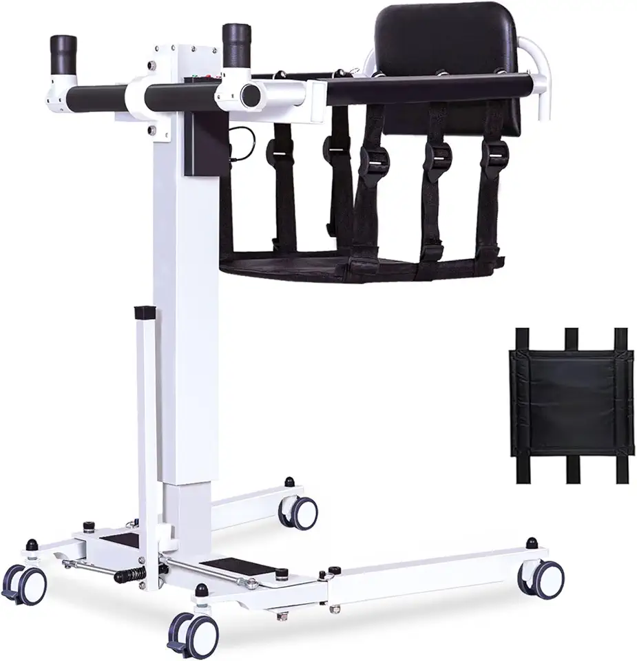 Electric Patient Lift Transfer Chair,Original Product Configuration - no Holes/Hardwood Board/seat Accessories * 1