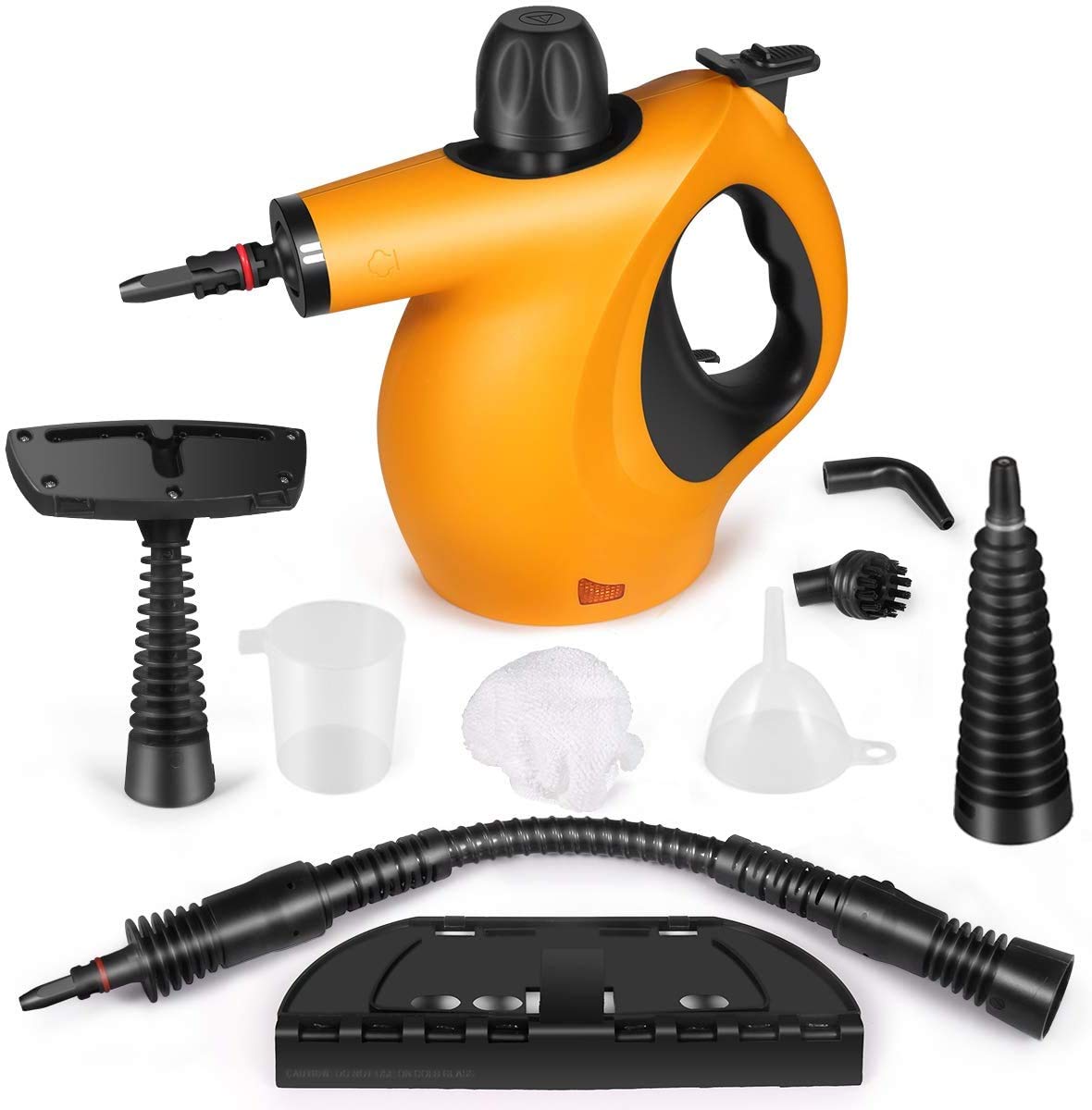 Handheld Pressurized Steam Cleaner with 9-Piece Accessory Set Multi-Surface and Chemical-Free All Natural Steam Cleaning for Home Auto