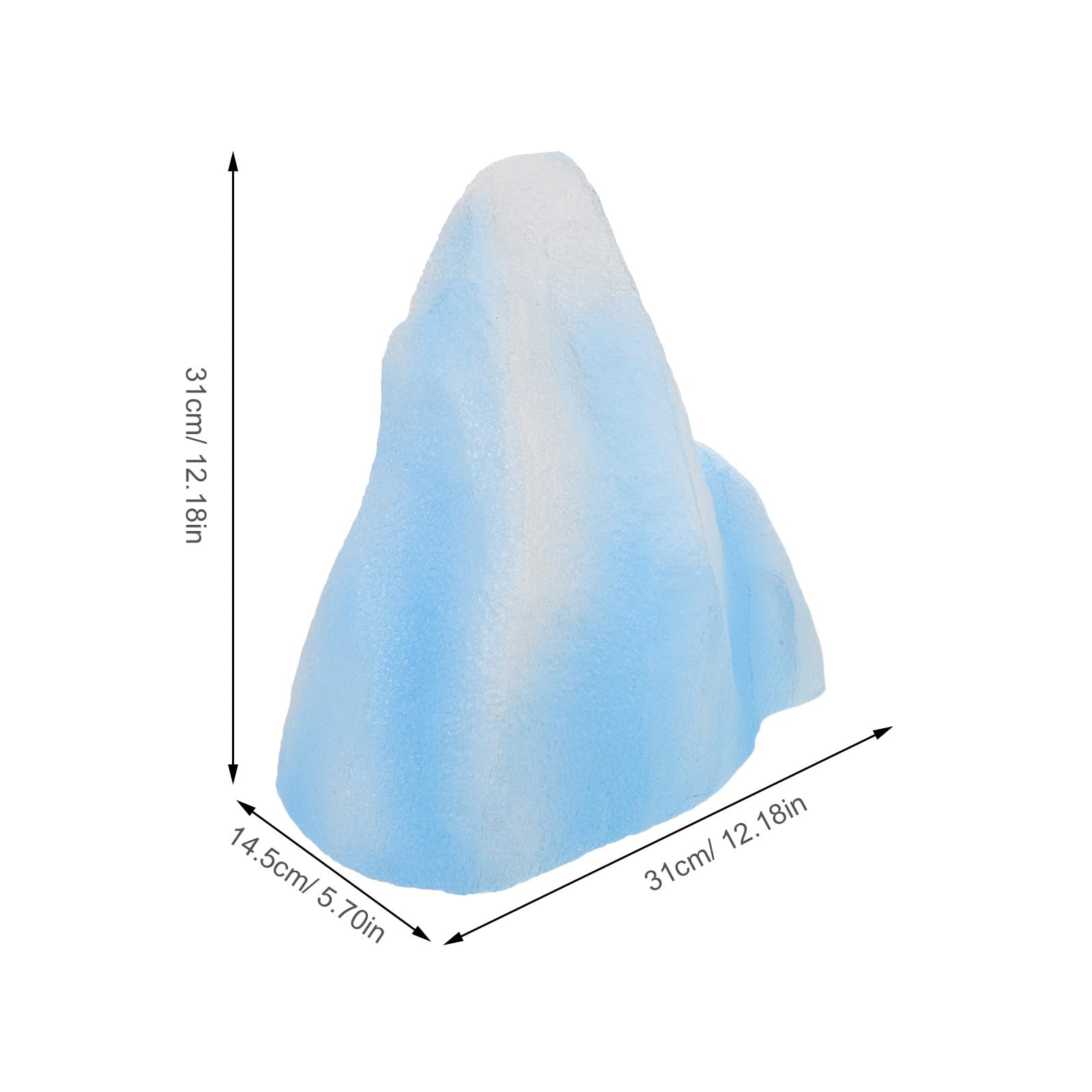 BESPORTBLE Maquette d'iceberg Artificiel : Sculpture d'iceberg Artificielle pour décorations de fêtes, Accessoires Photo, Studios Photo et expositions ; 31 x 14,5 cm / 12,18 x 5,7 Pouces