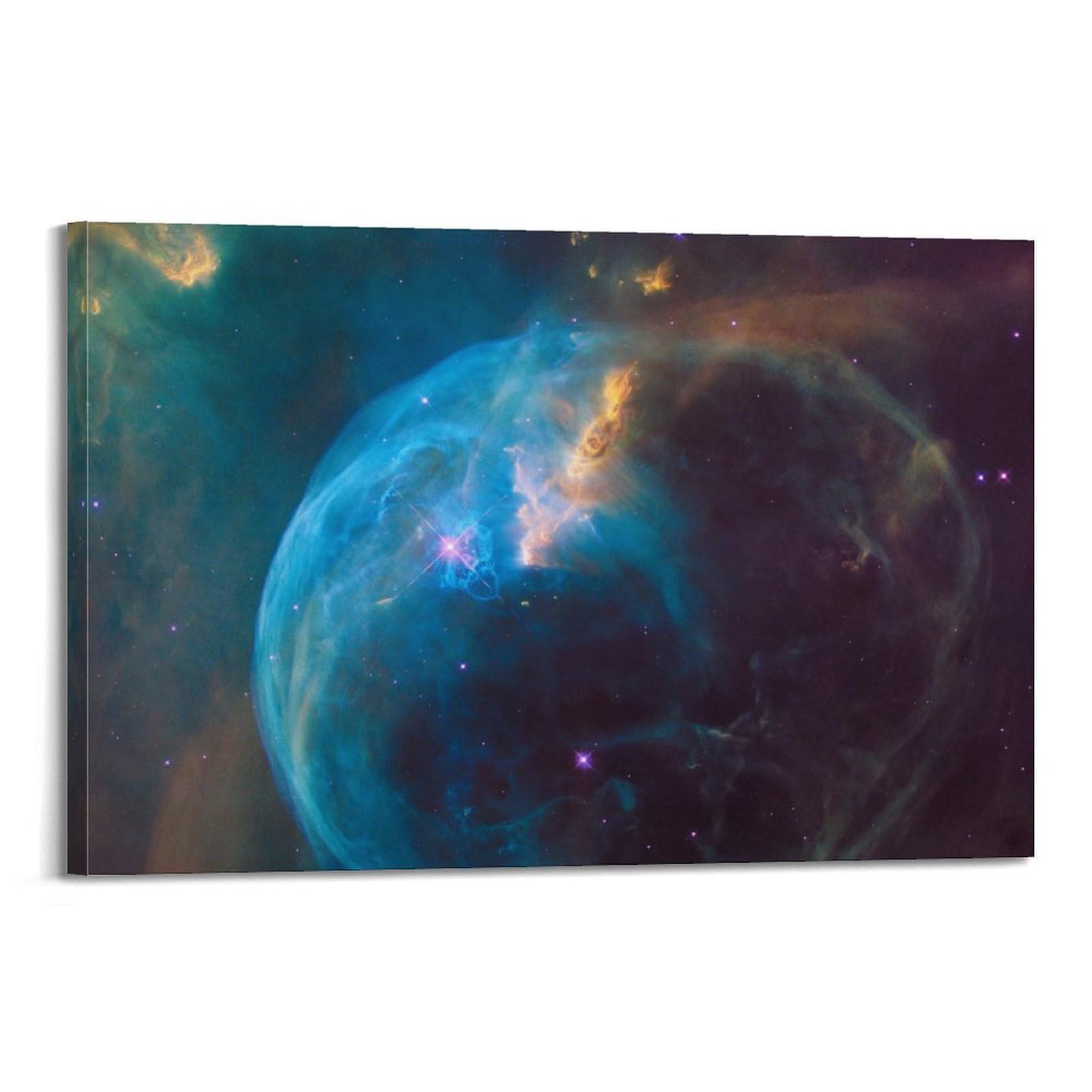 OKAHYS Space Poster Bubble Nebula NGC 7635 Decorative Painting Canvas Wall Artworks Picture 20x30inch(50x75cm)
