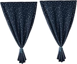 Garneck 2 Peças Cortinas Dupla Face Cortinas Impressas Cortinas De Bloqueio De Sol Cortinas De Escurecimento De Quarto Cortinas De Janela Cortinas De Bloqueio De Ruído Cortina De