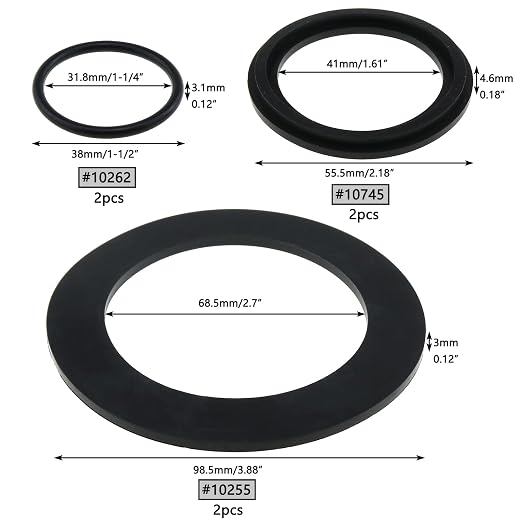 Kit de juntas y anillos grandes de goma para filtro 25076RP miniatura 2