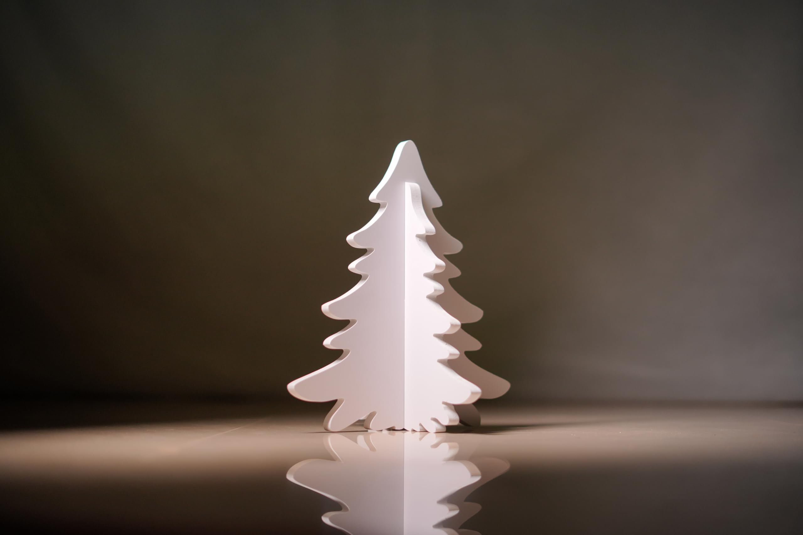 CRIB FACTORY | Snow White MULTIWOOD Christmas Tree | Height 11 inch | Table top Christmas Decoration