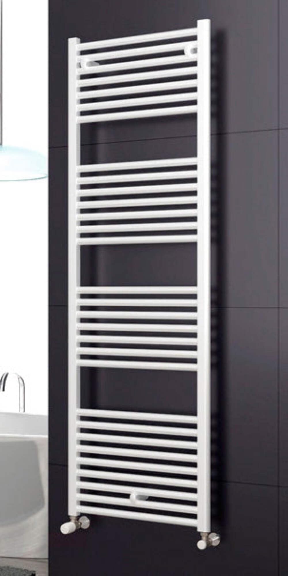 Cordivari Lisa scaldasalviette radiatore termoarredo bianco 1385 x 500 interasse 450