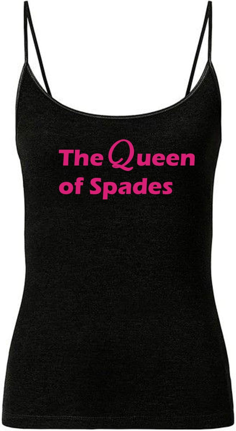 Lovedusts The Queen of Spades Booty Shorts Cotton Bikini &Thong Panties and cami set (Small, Black)