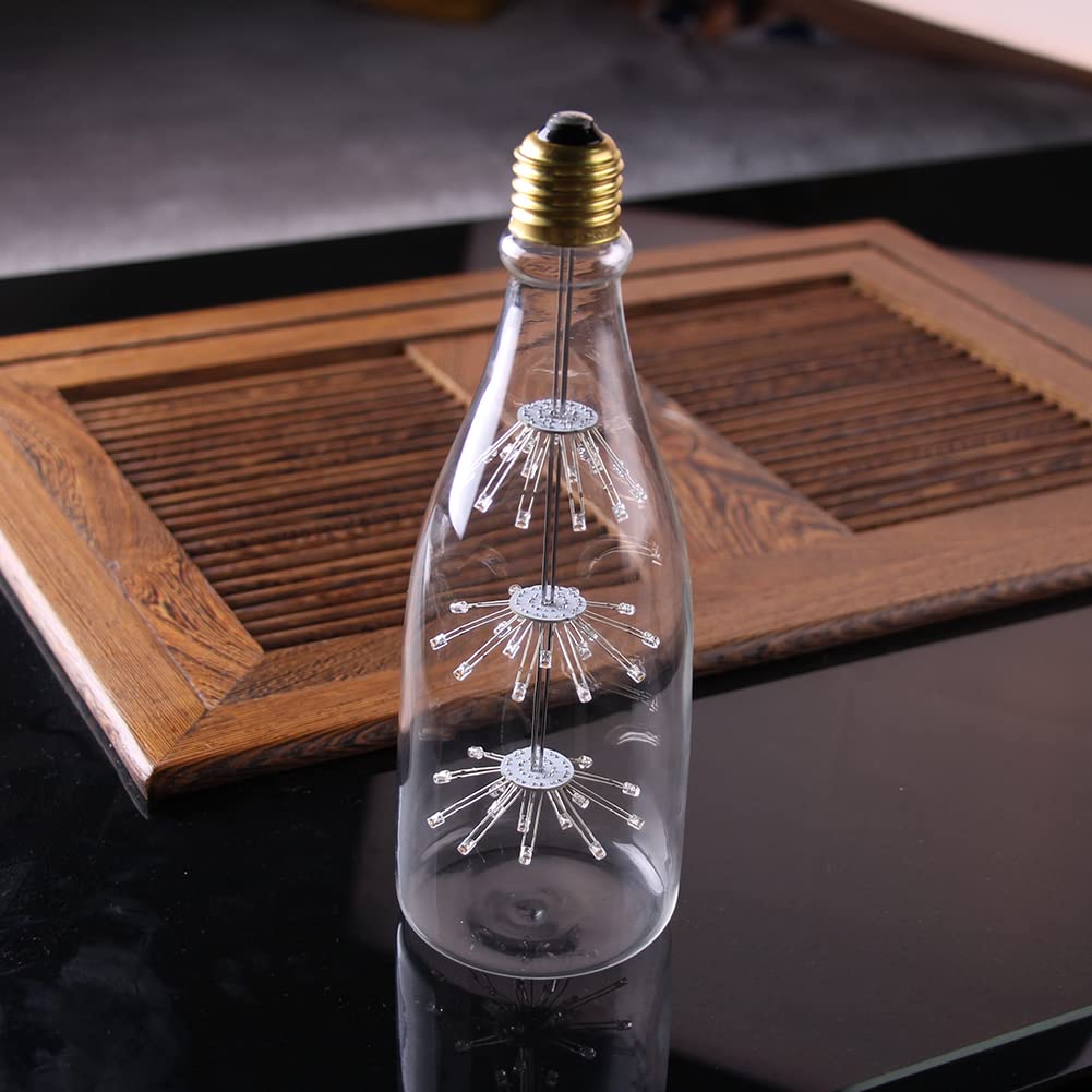 YSJX lighting, Paquete de 2, lámpara estrellada de fuegos artificiales E27 AC220V E27 3W ST64 bombilla Led creativa lámpara de filamento Retro Edison Bombillas para el hogar