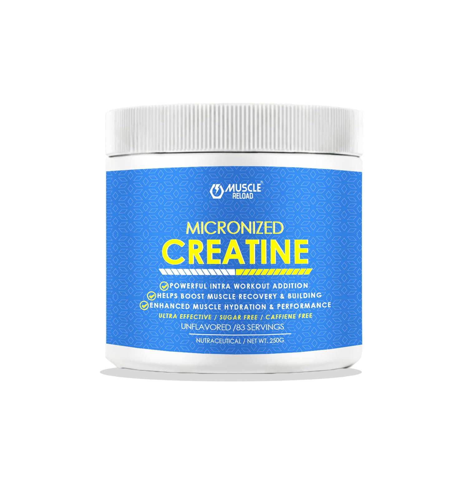 Muscle Reload Micronized Creatine Monohydrate Powder-250g, 83 Serving, Unflavored, 3g of 100% Creatine Monohydrate per serving-image-23