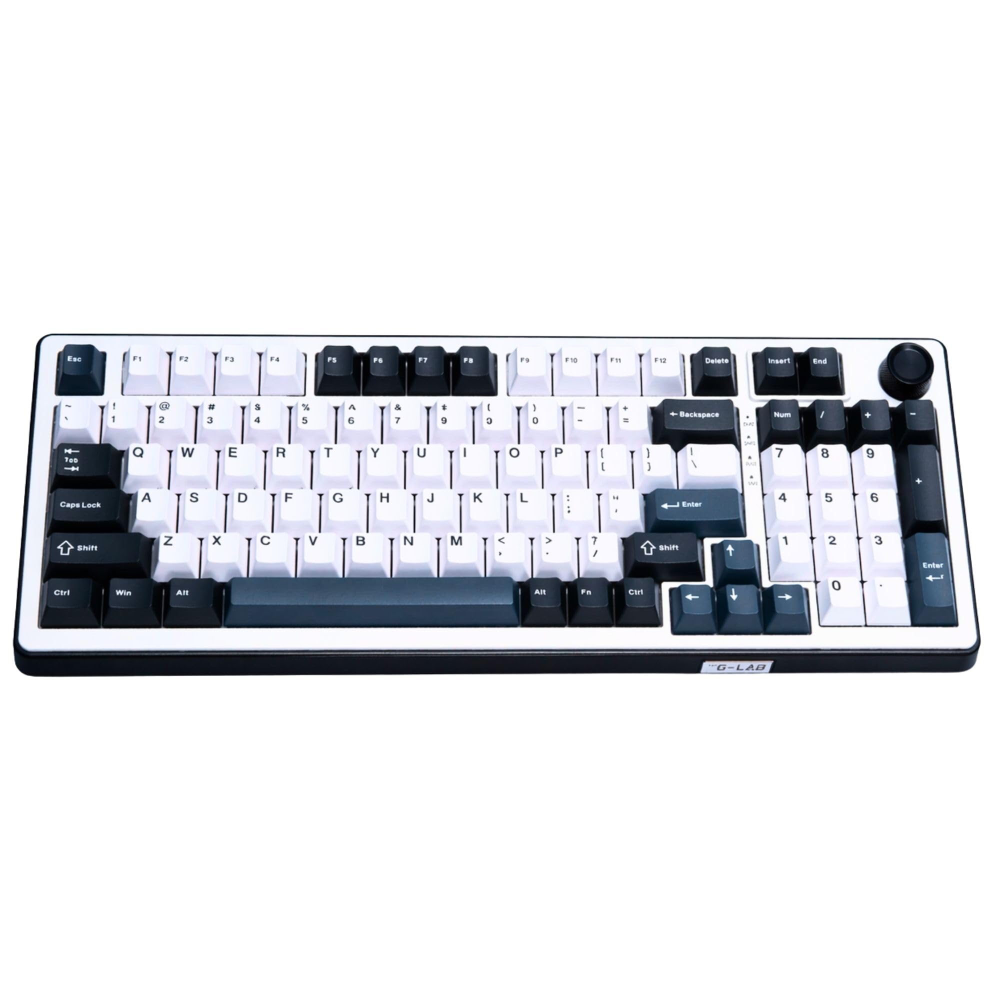 G-Lab KEYZ ELITE 400 HE BW - Tastiera Magnetica Hall Effect 96%, 8000 Hz Rapid Trigger, Attivazione Regolabile 0,01mm - Tastiera Gaming Hot Swap, RGB, Macro Personalizzabili - Windows/Mac - US QWERTY