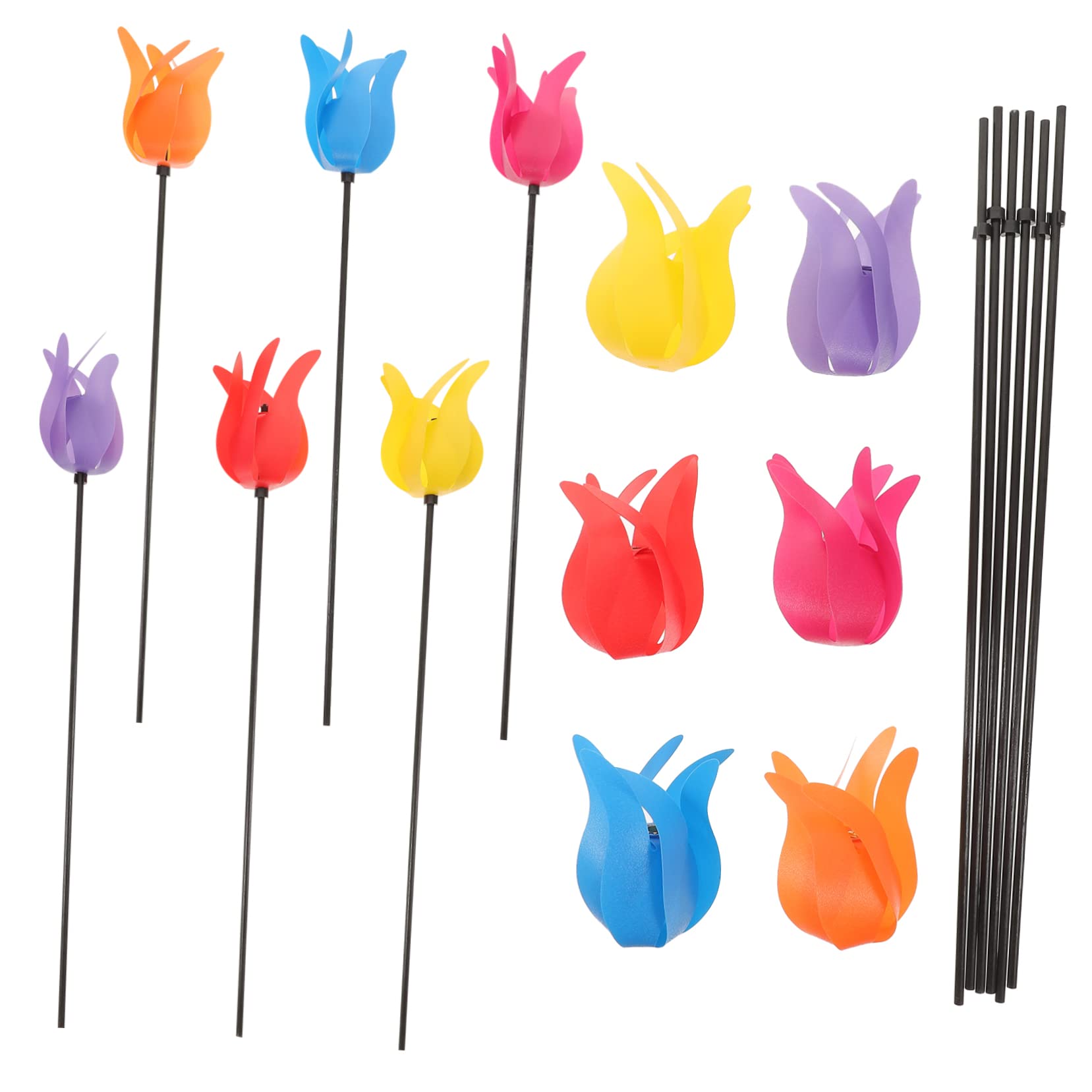 Garneck Boys and Girls Toy Windmill Set Pcs Windmills Garden Decor Supplies Random