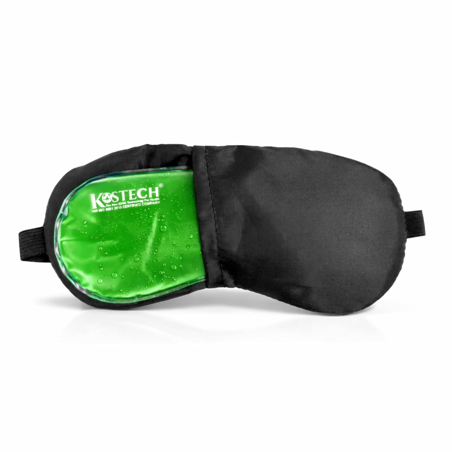 Kostech Aloe Vera Sleep Eye Mask Cooling Gel Blindfold for Dark Circles Puffiness Migraine Relief Reusable Hot Cold Compress Soft Travel Relaxation Adjustable Strap Eye Care (Pack of 1)-image-49