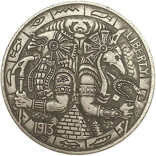 Protector de la Muerte de Egipto, Moneda de Anubis, Monedas de pirámides y vagabundo, Monedas conmemorativas de Anubis y águila, Accesorios de decoración para el hogar