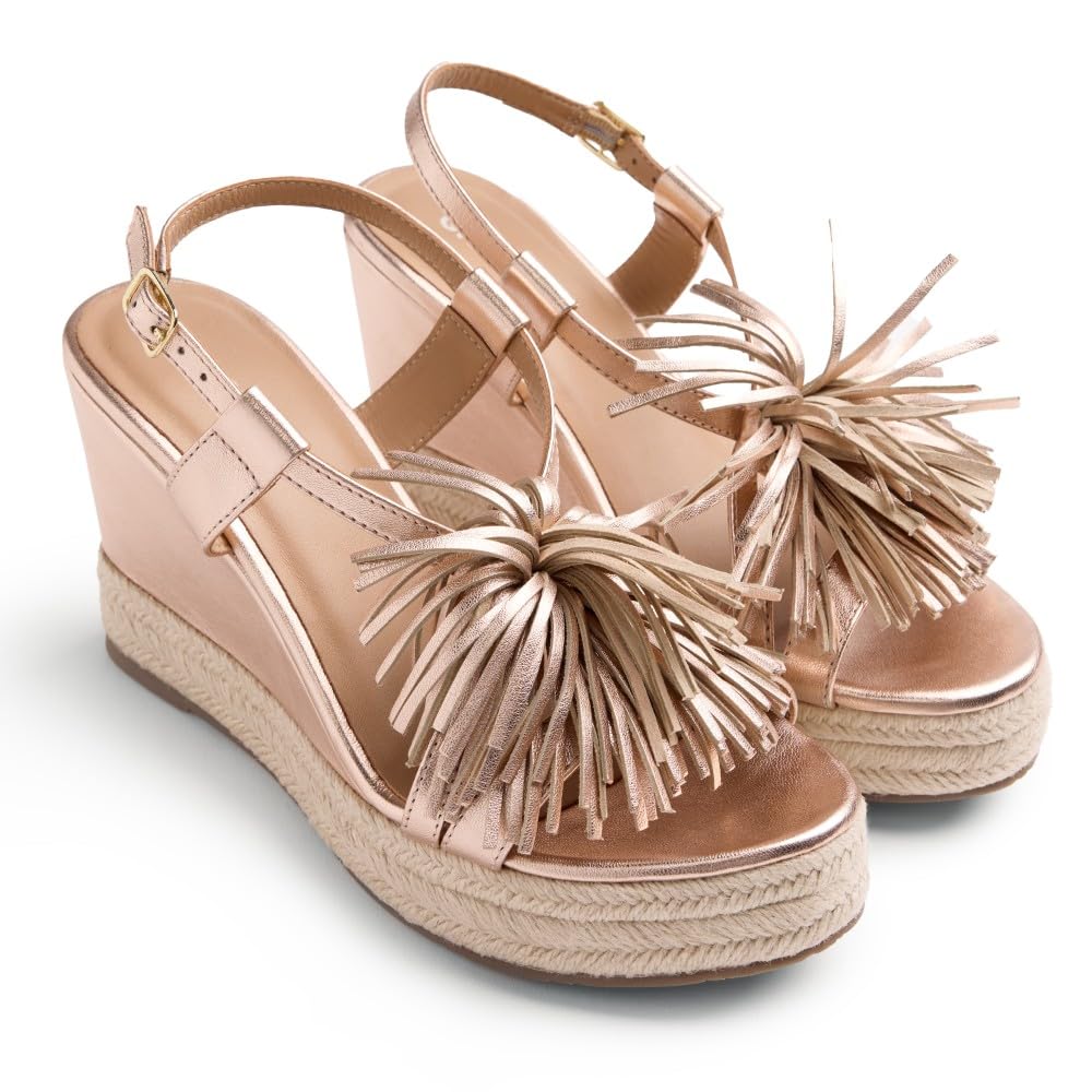 GIOSEPPO Women's Kilosa T-Strap, Rose Gold, 7.5 UK