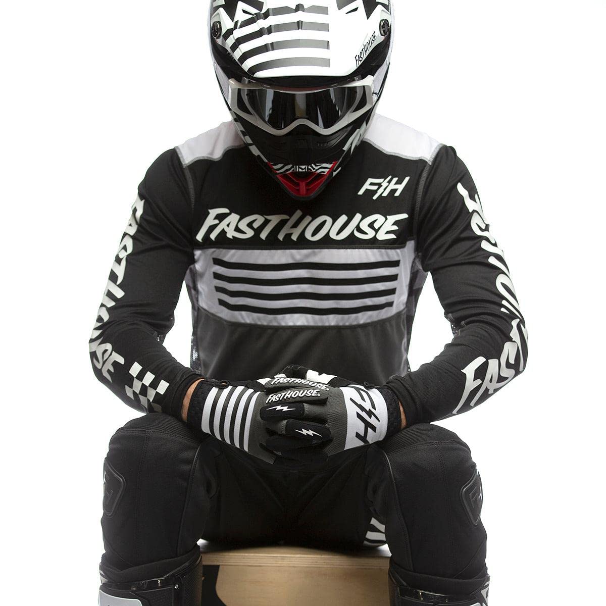 FASTHOUSE Grindhouse Omega Jersey (Black/Gray, Small)