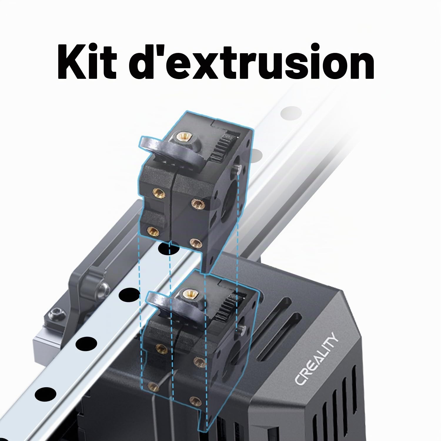Creality Kit d'extrudeuse directe, tension réglable 3,5:1, mécanisme d'extrusion en métal, kit d'extrudeuse Sprite pour Ender-3 V3 SE, Ender-3 V3 KE, Ender-5 S1, CR-200B Pro