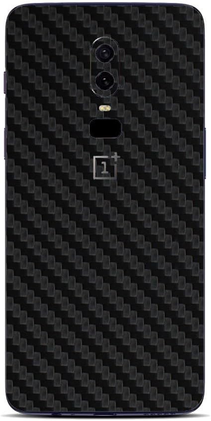 Smartskkins Carbon Fibre Skin for Back and Sides for OnePlus 6 (Black)