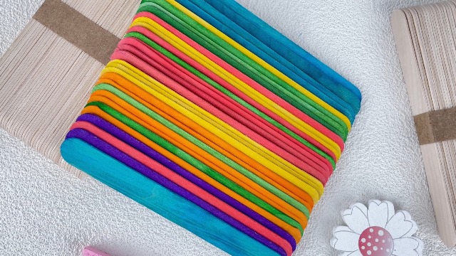AMAZY Lot 200 Bâtonnets Bois 15 Cm – Spatules Jetables Naturelles Pour Épilation Cire, Bricolage, Esquimaux & Loisirs Créatifs