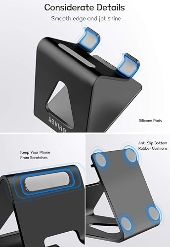 Miniatura 3 de Soporte de teléfono celular para escritorio, soporte de teléfono de escritorio, soporte de teléfono móvil de aluminio para iPhone 15 14 13 12 pro