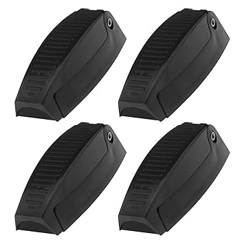 4PCS Baggage Door Catch RV Door Holder Compartment Clips Trailer Storage Latch Hook Holders for RV Motorhome Trailer ABS Door Hardware Black