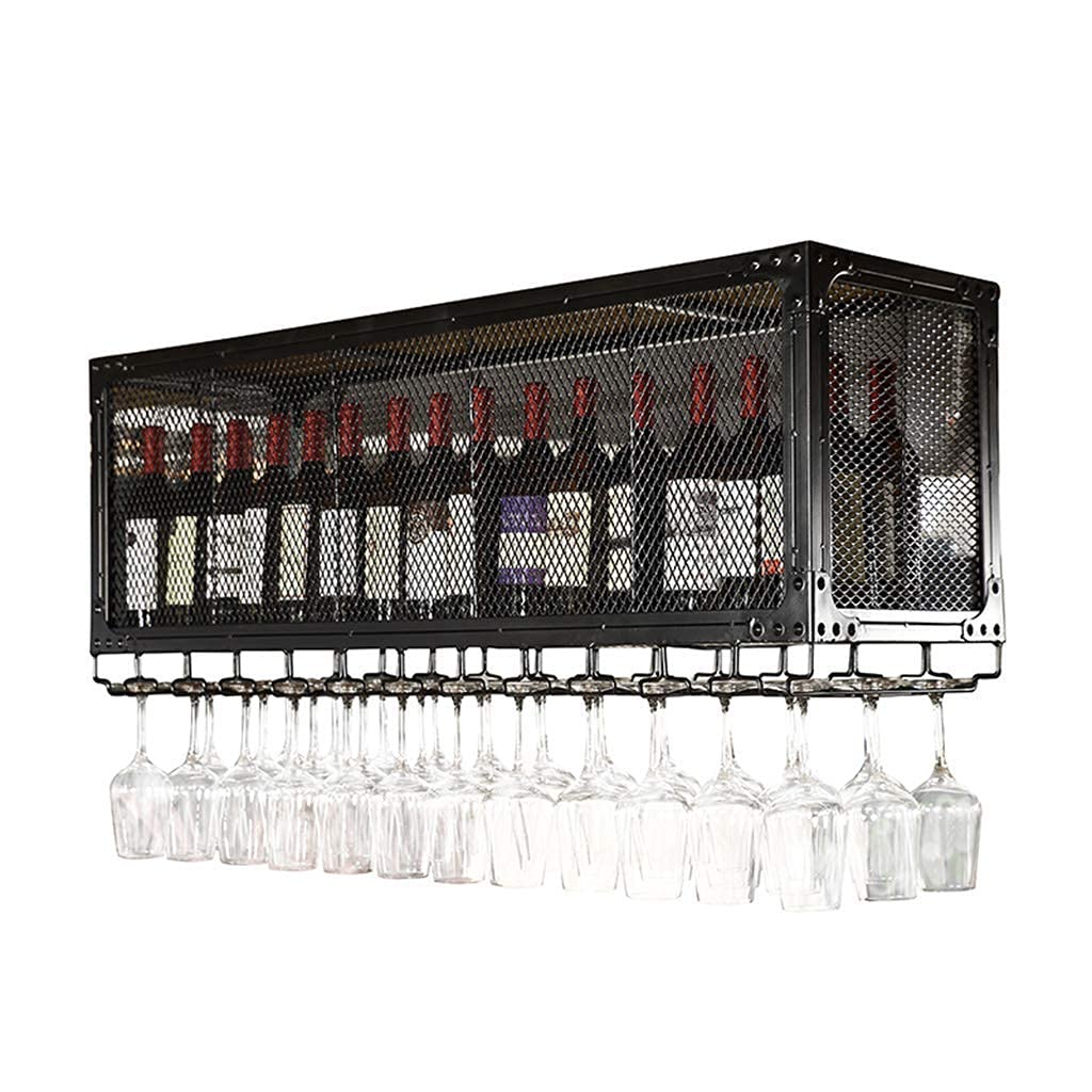 Estante para vinos colgante estilo restaurante para organizar tu salón colonial