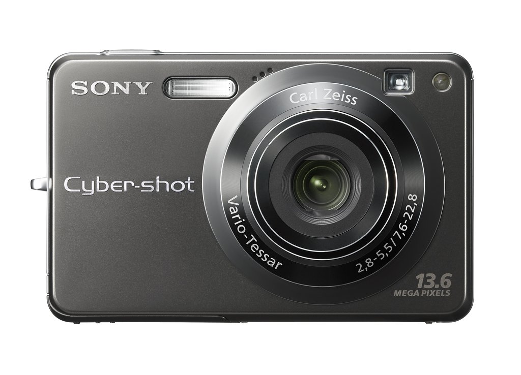 Sony DSC-W300 Titanium-Coated Digital Camera - Black (13.6MP, 3x