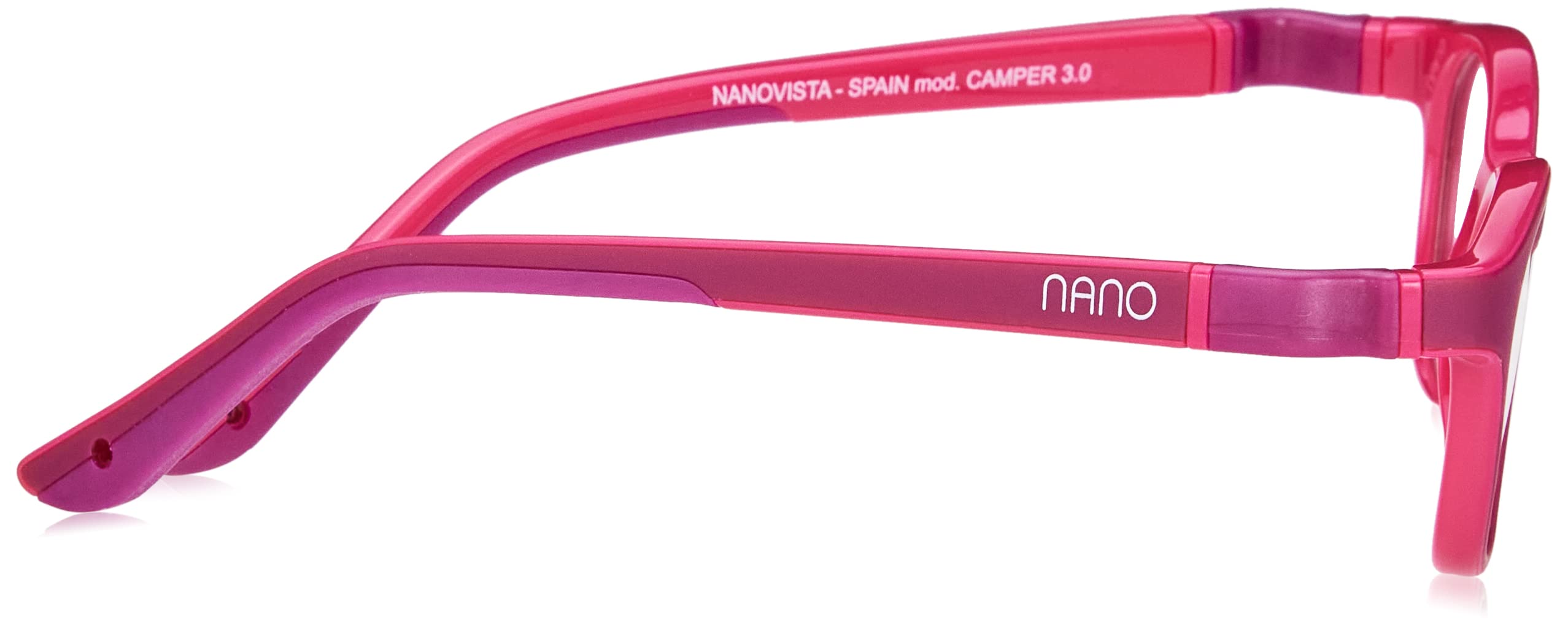 NANOVISTA Okulary przeciwsłoneczne dla dzieci, uniseks, Bicolor Púrpura Mate/Fucsia, 44