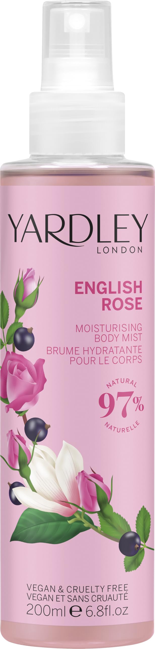 Yardley London English Rose Fragrance Mist 200 ml
