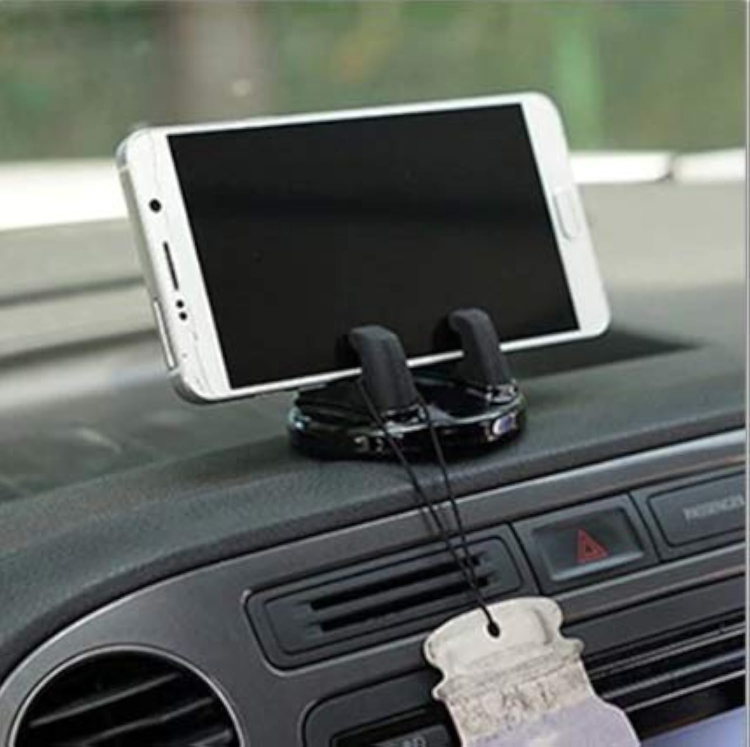 TRUE LINE Automotive Universal Car Cell Phone Dashboard Mounted Holder 360 Degrees Swivel Mounting Kit (Black)