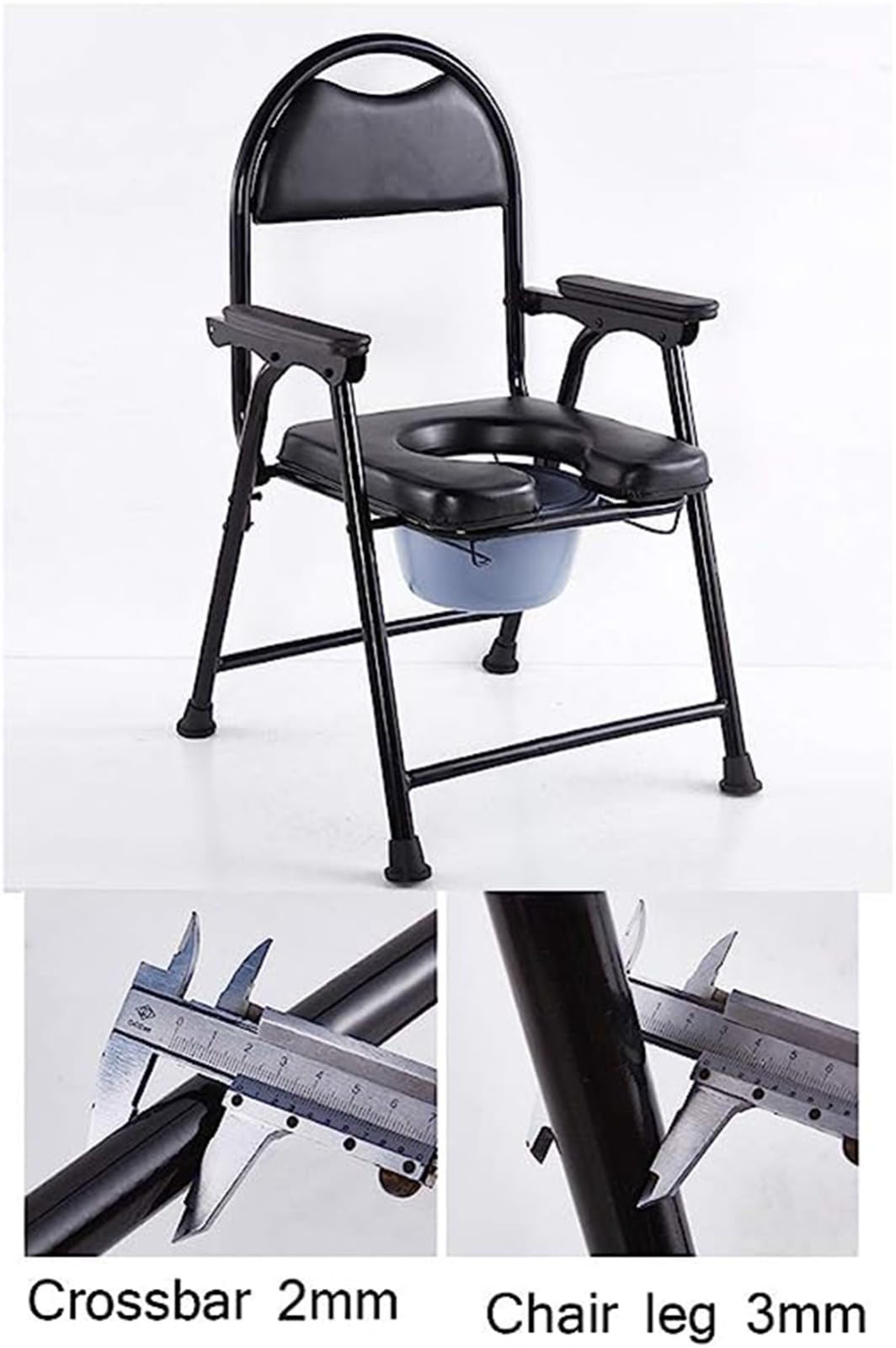 Amazon.co.jp: 折りたたみ便器椅子 - 穴あき椅子 大人用便器椅子 障害