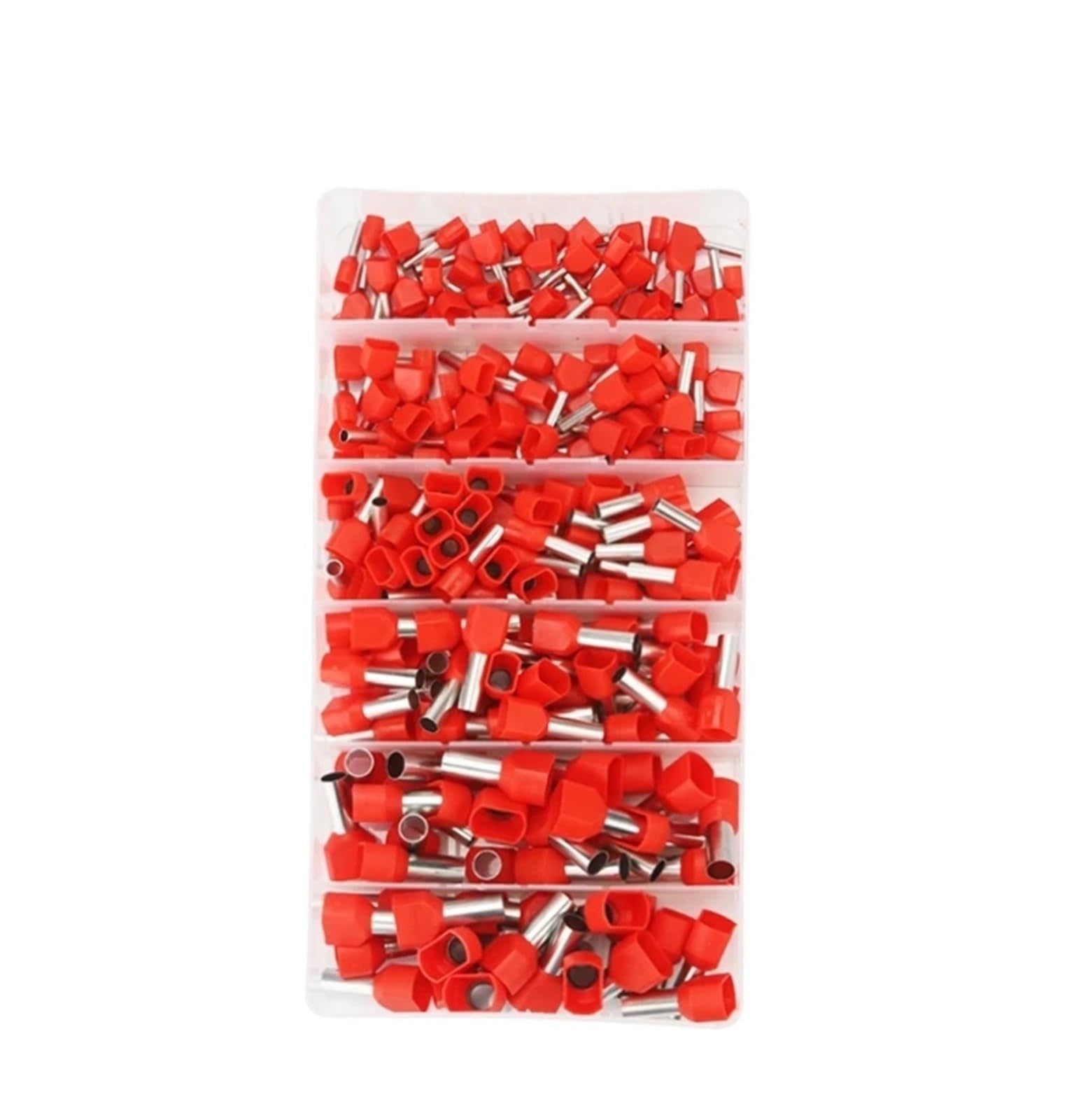 230/280 Pz Terminale a doppio filo Set elettrico Puntali pre-isolati Blocco terminale del cavo Morsetto pressato a freddo Pin(230pcs)