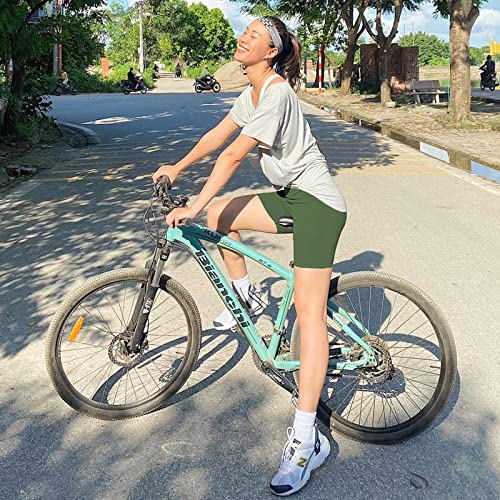 Image of FULLSOFT High Waisted Biker Shorts for Women-5 inch Tummy Control Fitness Athletic Workout Running Yoga Gym Shorts