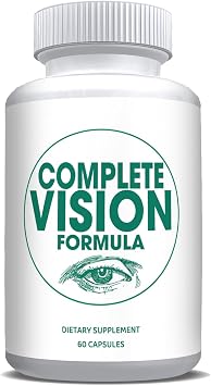 Pure Eye Health Vitamin & Mineral Supplements for Adults | #1 Complete Research Vision Formula w/Bilberry, Lutein, Zeaxanthin, Lycopene, Resveratrol | Supports Eye Strain, Dry Eyes 60 Capsules