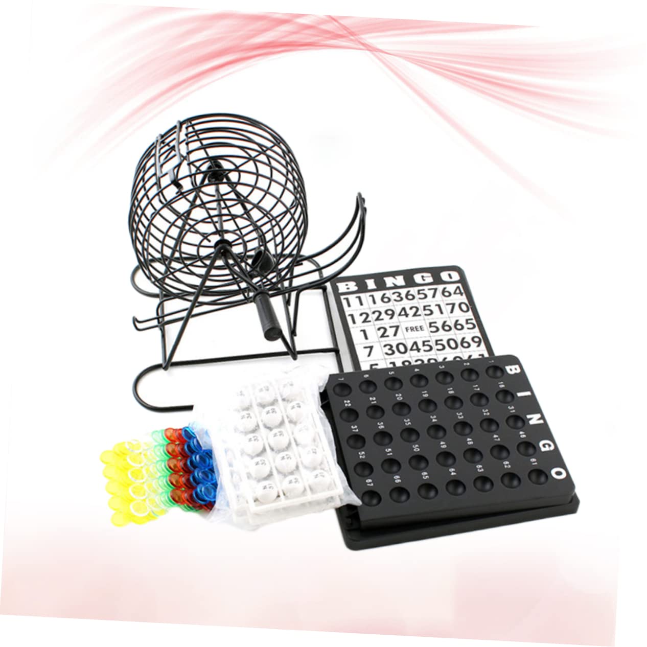 BESTonZON Máquina De Lotería De Bolas Agitador Manual De Lotería para Beber Práctica Bandeja para Bolas