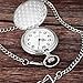 LYMFHCH Classic Smooth Vintage Quartz Pocket Watch, Arabic Numerals Scale Mens Womens Watch with Chain Christmas Graduation Birthday Gifts Fathers Day