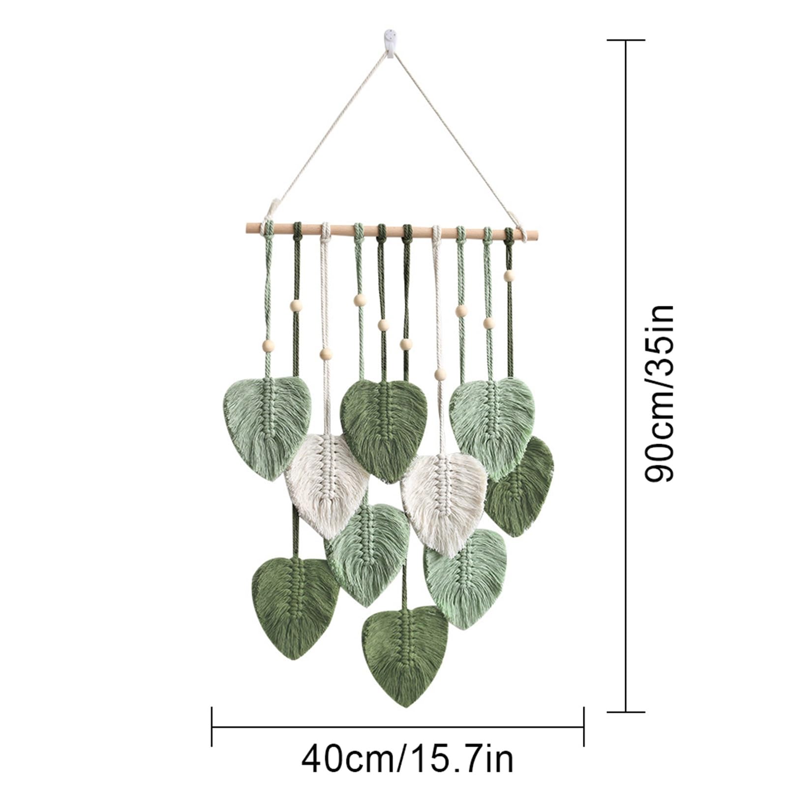 Nashibowu Arazzo Da Parete In Macramè Bohémien - 40x24 Cm - Decorazione Fatta A Mano In Cotone Per Camera Da Letto, Soggiorno, Dormitorio