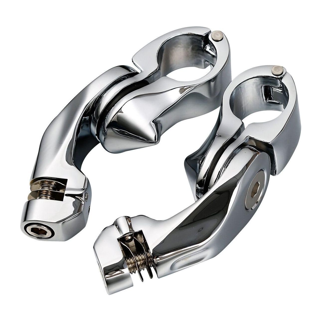 1/4" Highway Short Angled foot Pegs Mount Kit Engine Bar for Chieftain 2014-2020 for Goldwing F6B 2013-2017 for Raider S 2008-2009