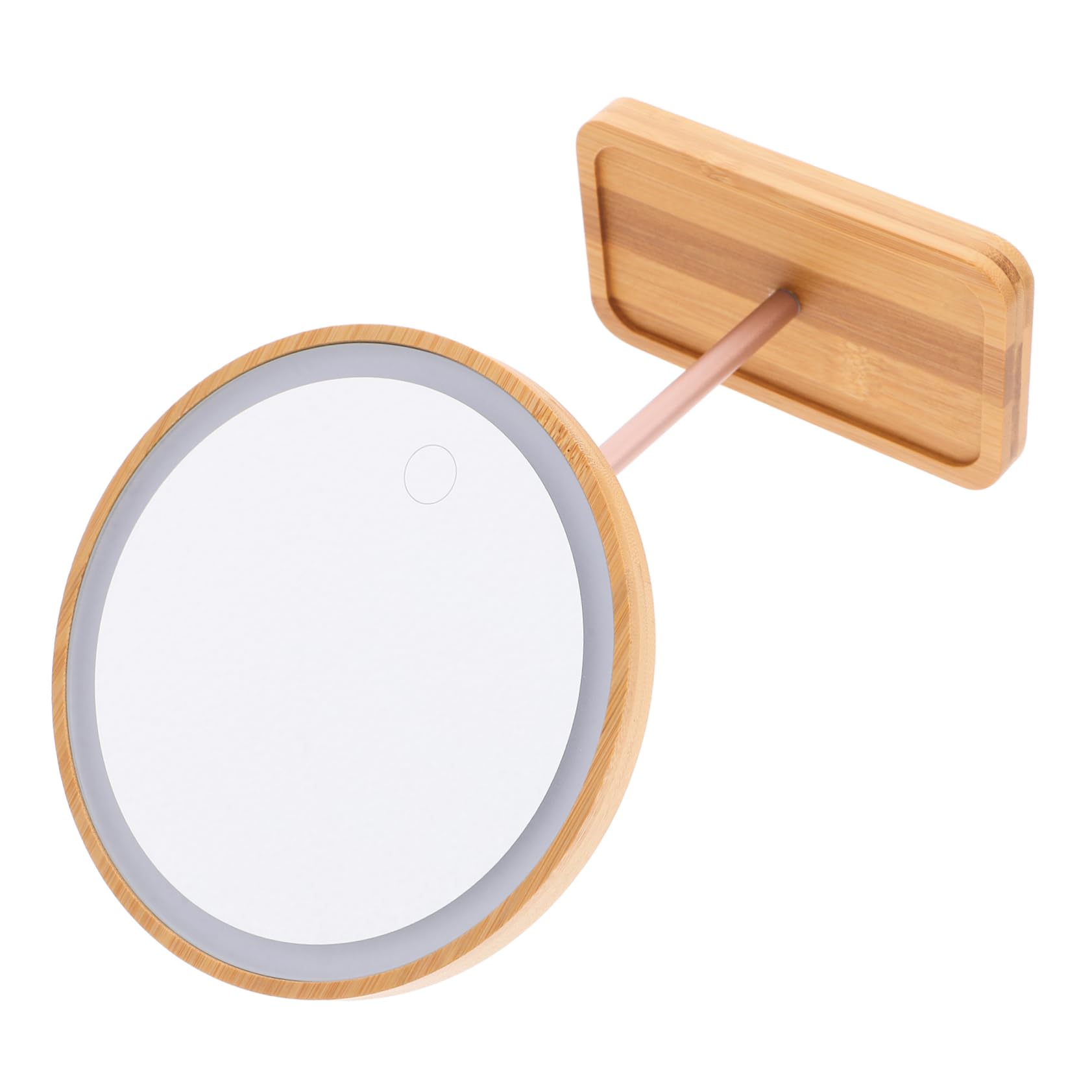 Miroir de maquillage LED bois pour corriger le manque de lumière