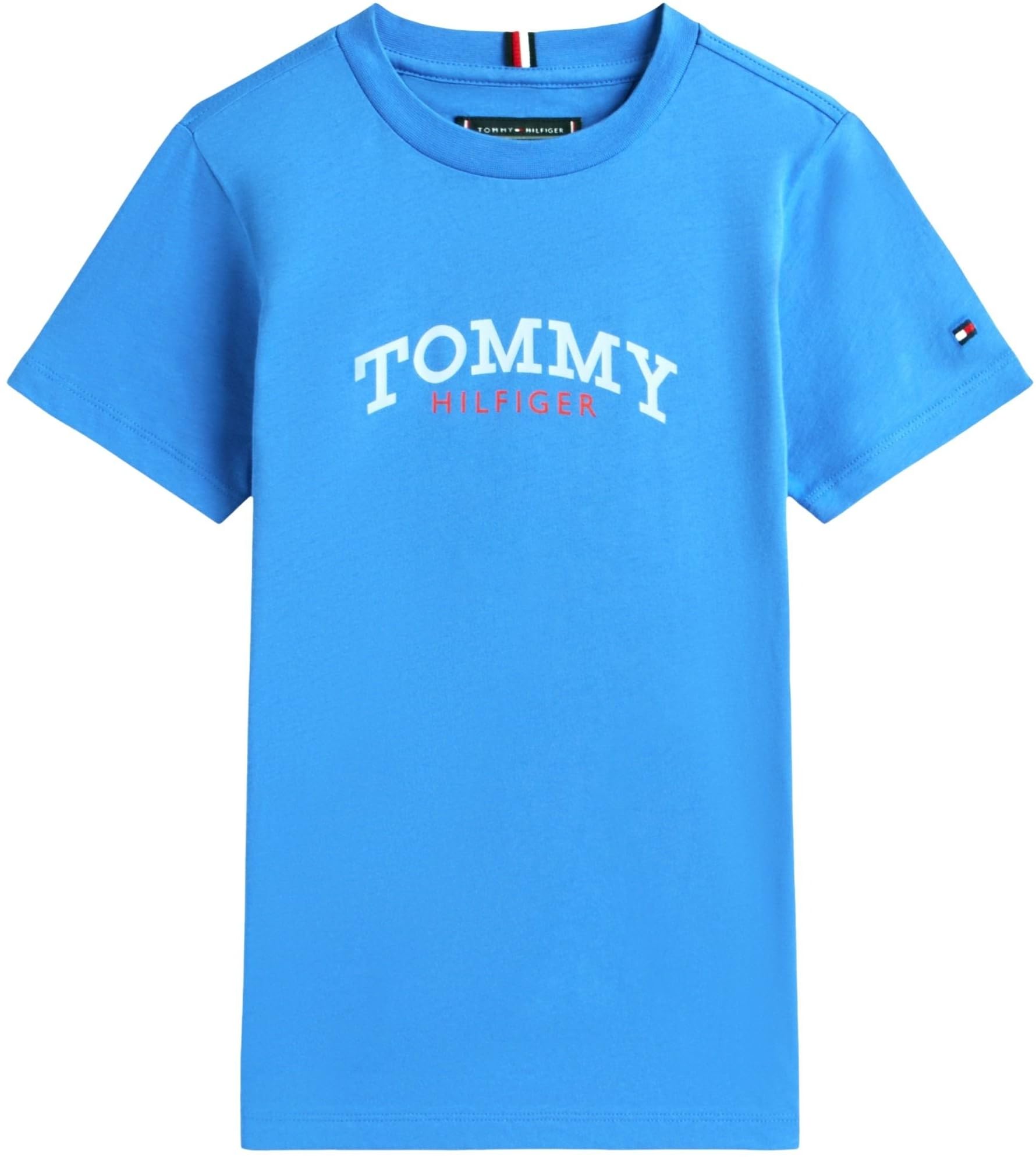 Tommy Hilfiger Chłopięca monotypowa koszulka z grafiką krótki zestaw KB0KB10290 Zestawy odzieży, NIEBIESKI (Empire Blue), 10 lat