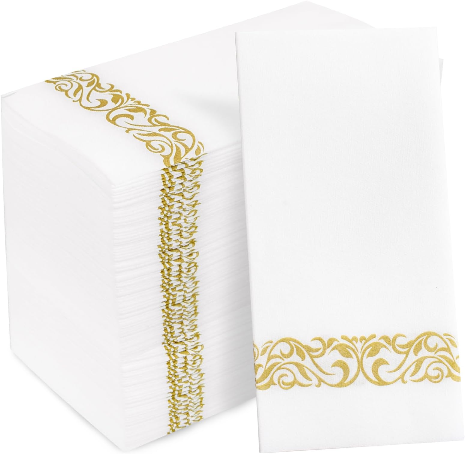 200PCS Gold Napkins Disposable Hand Towels