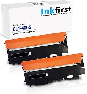 2 Inkfirst® Black Toner Cartridge CLT-K406S Compatible Remanufactured for Samsung CLP-365 Black CLP-365W CLX-3305FW Xpress C410W C460FW CLP-360 CLP-365 CLX-3305 CLX-3305FN