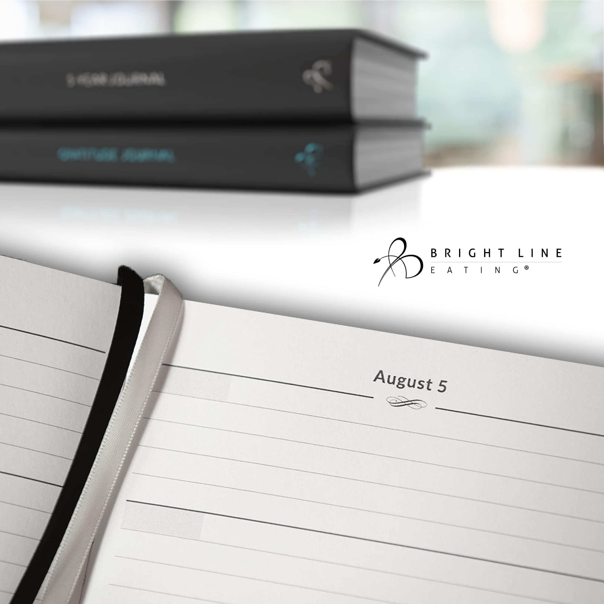 Bright Line Eating Diario de 5 años, diario de cuero vegano con entradas diarias, diario de recuerdos de bayas para mujeres y hombres, diario de 5 años para rastrear recuerdos, ideas, devociones y