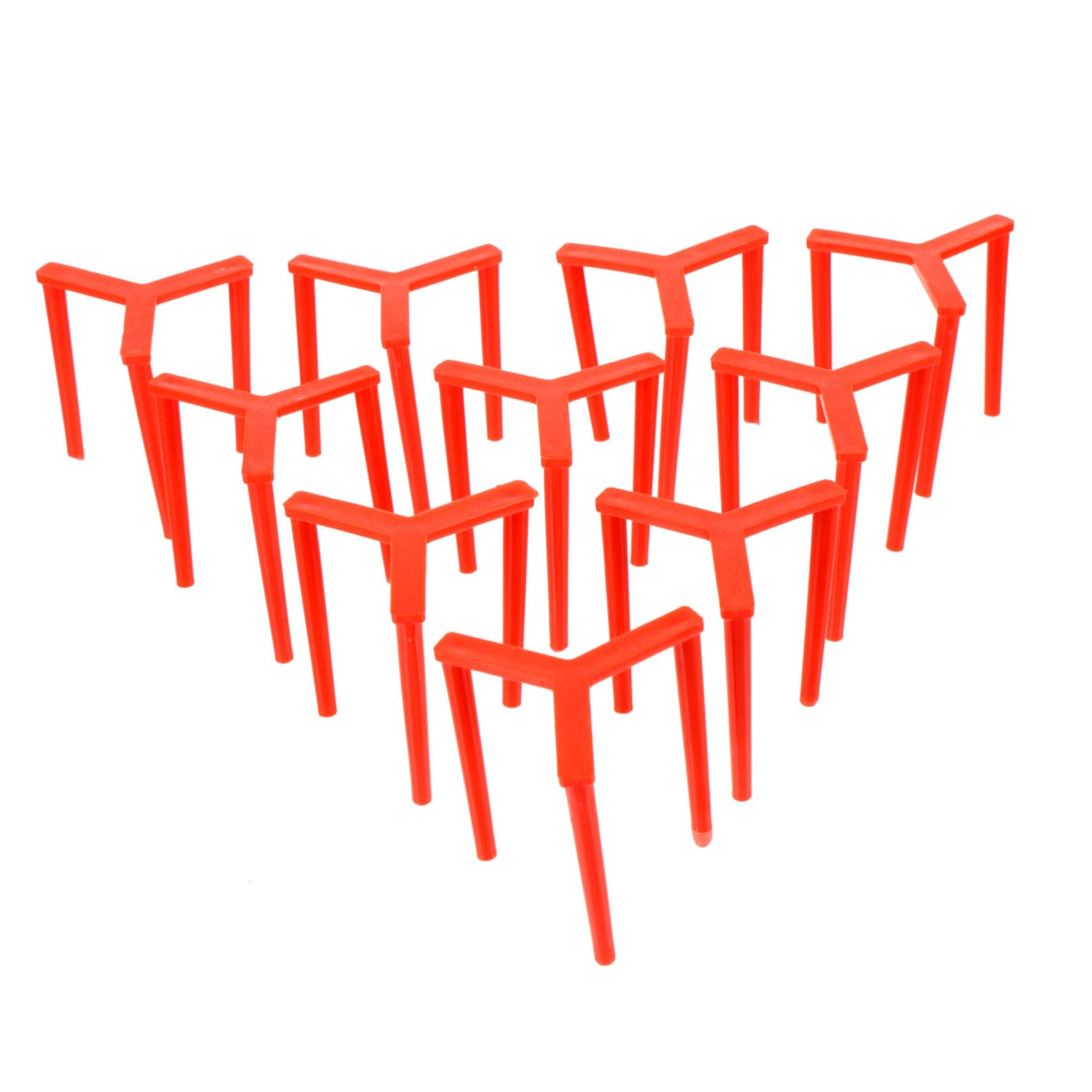 CIYODO Pizza Rack Holder Stand Anti-stick Box 100pcs Pizza Stands Stackable Plastic Tripod for Storage