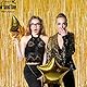 Lametta Vorhang Gold Glitzer - GREATRIL Party Vorhänge Foto Hintergrund Luftschlangen Geburtstag Dekoration für Beach BVB Pokemone Bagger Geburtstag Hollywood Biene Silvester Abschluss Party Deko