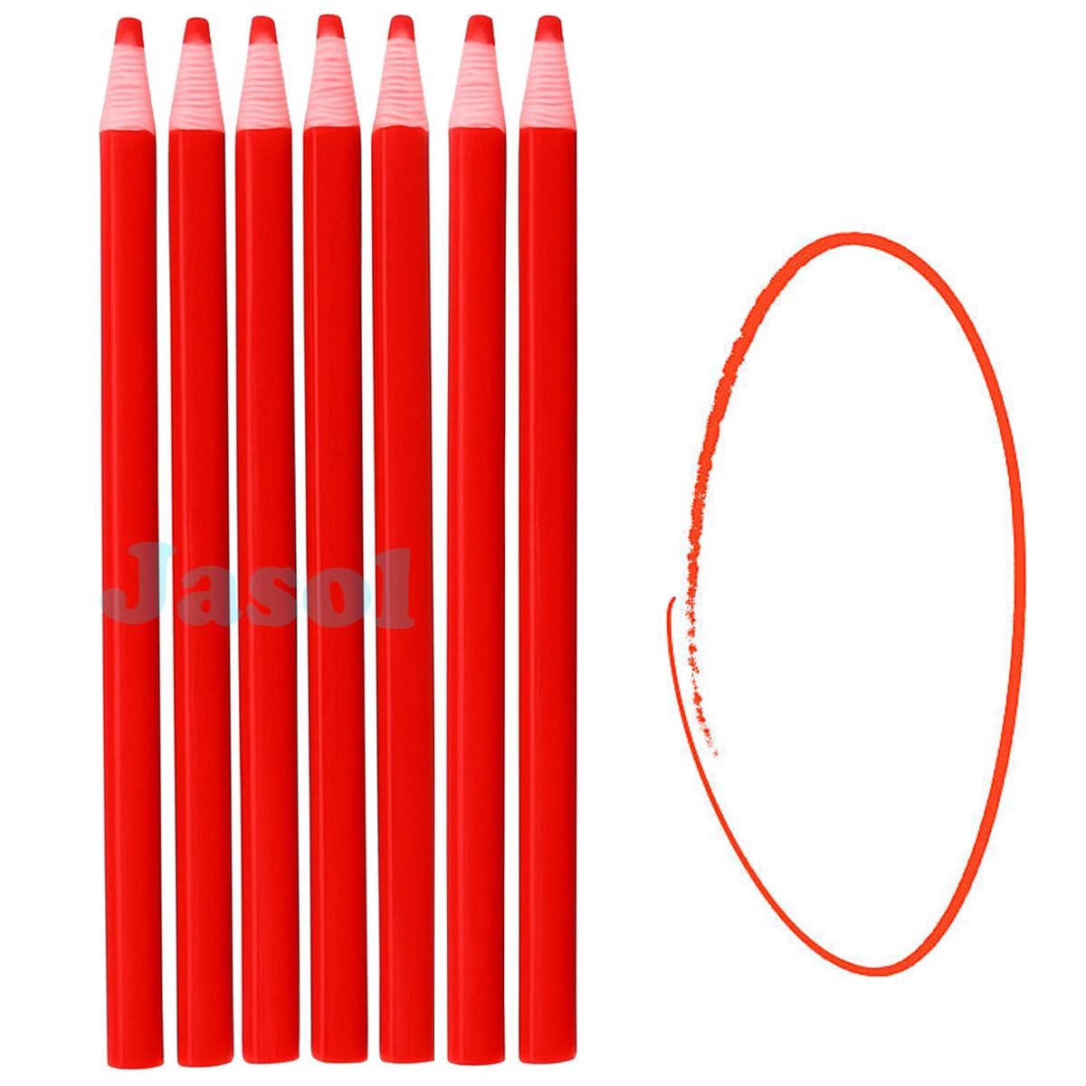 Jasol Sewing Mark Chalk Pencil Tailors Marking and Tracing Tools Free Cutting Chalk Sewing Fabric Pencil 6 pcs (Multicolor)
