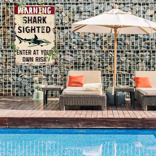 Señal de regras para piscina de metal 12x18 pulg miniatura 4