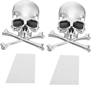 NOLITOY 4 Peças Adesivos De Carro Decorações De Janelas Adesivo De Para-Choque Adesivo De Janelas Adesivo De Corpo De Automóvel Adesivo De Emblema De Motocicleta Adesivo De Caveira De