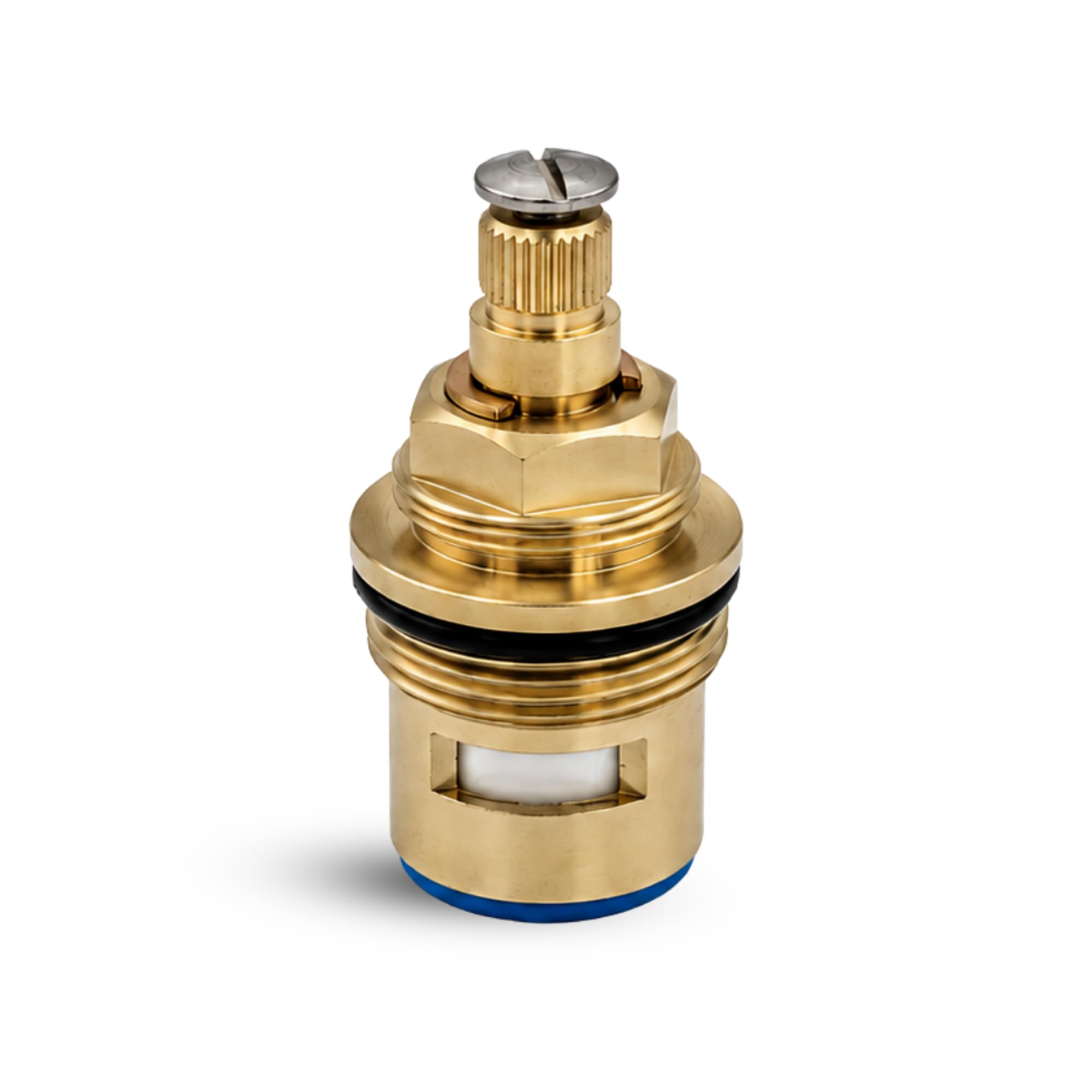 new ware NEW WARE® Ceramic Disk Fitting Brass FLT Type 28 x 1.5 Spindle for Repairing Disc Inner Part Cartridge for Taps - (Pack of 1) Suitable for Jaquar Tap Florentine Type Model-picture-20