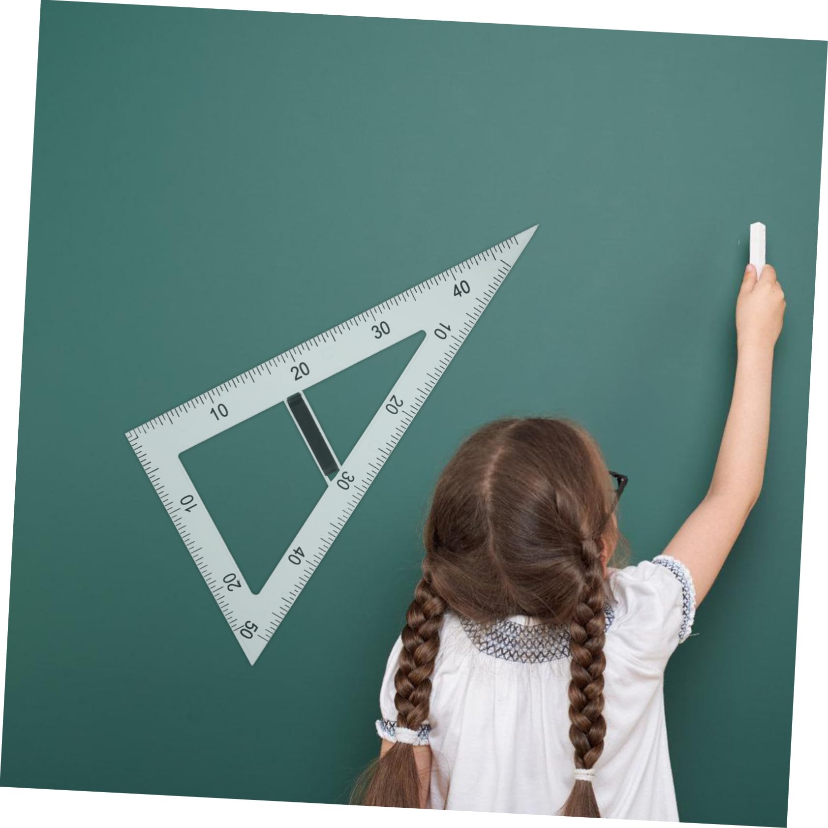 Regla Triangular Magnética de Abs para Dibujar Ángulos y Formas