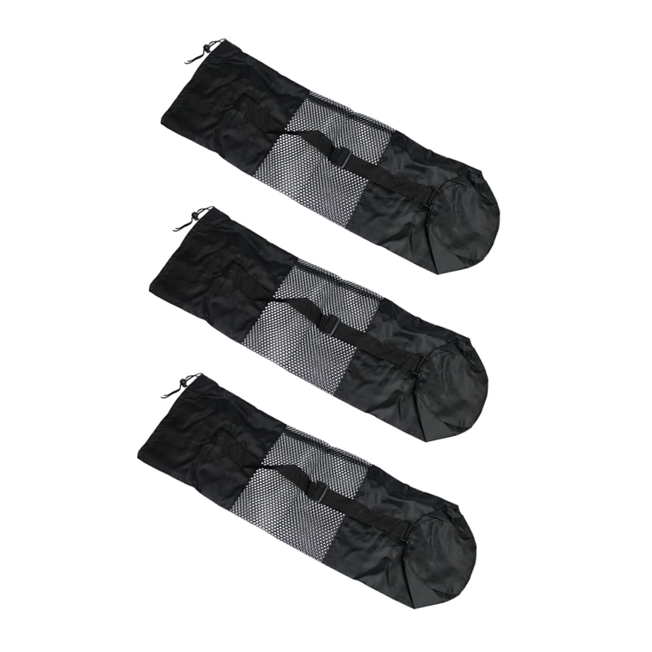 Abaodam 2sets 3pcs Yoga Lightweight Mesh Pouches for Storage Carrying Stylish Design for Yoga Mats Durable Wear Resistant Versatile Use for Daily Life 3pcs*2